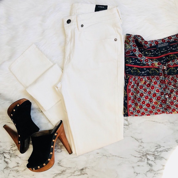 Vince Denim - VINCE Mid-Rise White Denim